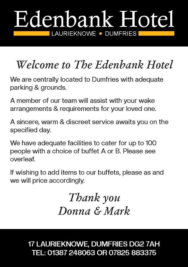 Edenbank Hotel Dumfries Esterno foto